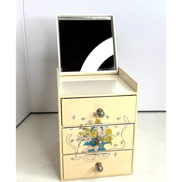Vintage Yamanaka Lacquerware 3-Drawer Jewelry/Trinket Box w/Mirror - Picture 2 of 9